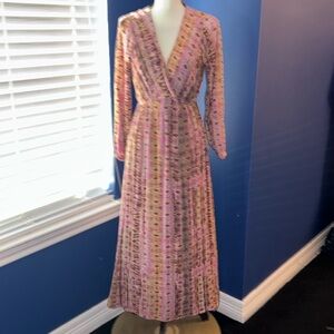 Savanna Jane Aztec Print Maxi Dress – Size S EUC